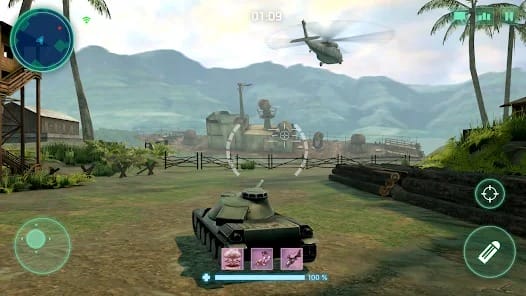 War Machines Tank Army Game Mod APK 8.29.0 (enemies on the map) Android