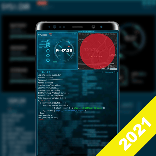 Cyber Launcher MOD APK 6.2.0 (Premium sbloccato) Android screenshot