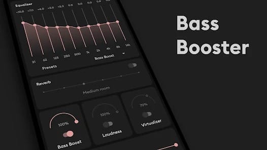 Flat Equalizer Bass Booster MOD APK 5.0.9 (Premium Unlocked) Android