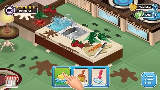 Cafeland Restaurant Cooking MOD APK 2.17.1 (Unlimited Money) Android