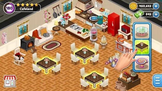 Cafeland Restaurant Cooking MOD APK 2.17.1 (Unlimited Money) Android