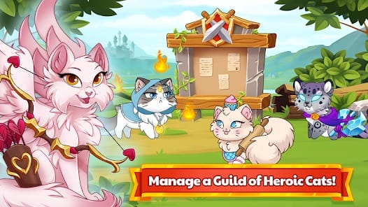 Castle Cats Idle Hero RPG MOD APK 4.3.2 (Free Shopping Unlimited Money) Android
