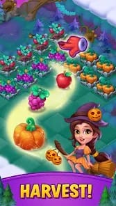 Merge Witches-Match Puzzles MOD APK 4.36.0 (Unlimited Diamond) Android