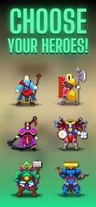 Dunidle Idle RPG Pixel Games MOD APK 9.0.3 (Enemy Always 1 Unlimited Skill Points) Android