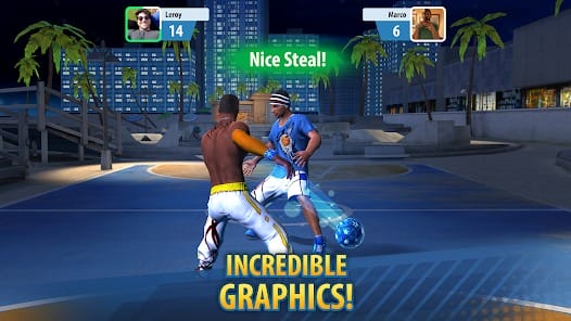 Basketball Stars Multiplayer MOD APK 1.46.3 (Menu Always Perfect Dumb AI) Android