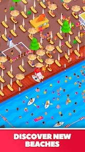 Beach Club Tycoon Idle Game MOD APK 1.0.94 (Collect Crystal Multiplier) Android
