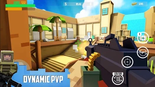 Block Gun FPS PvP War Onlin MOD APK 8.5 (Unlimited Money Dumb Enemy) Android