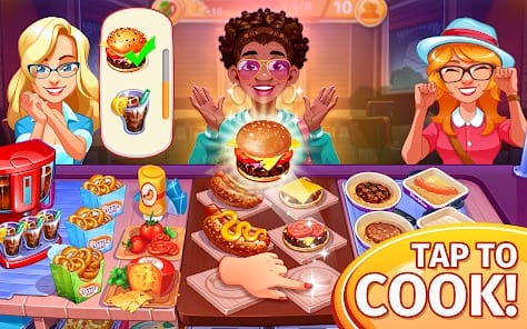 Cooking Craze Restaurant Game MOD APK 1.90.0 (Menu Unlimited Money) Android