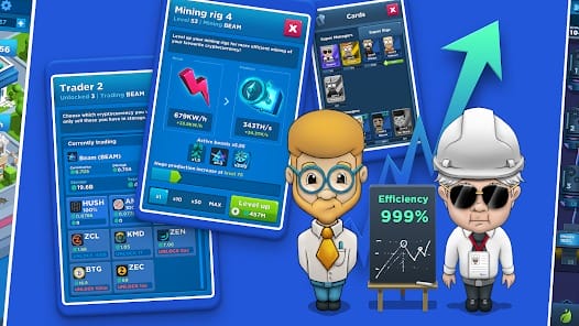 Crypto Idle Miner Play Earn MOD APK 1.30.0 (Free Shopping Gold) Android