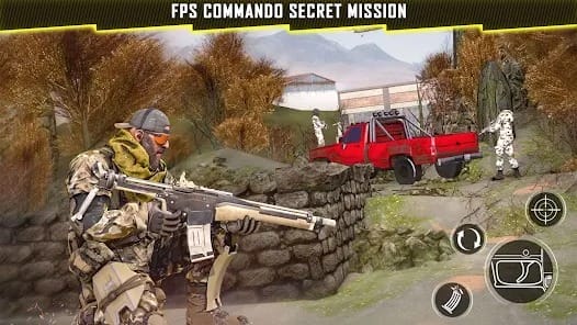 FPS Task Force Shooting Games MOD APK 7.0 (God Mode Dumb Enemy) Android