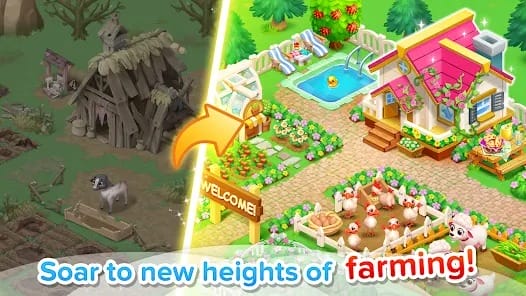 Family Farm Seaside MOD APK 7.6.100 (Unlimited Drunk Crab Fish) Android