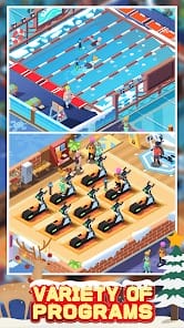 Fitness Club Tycoon MOD APK 1.6.5 (Unlimited Money Reward Ads Free Shopping) Android