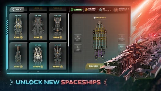 Galaxy Arena Space Battles MOD APK 1.1.16 (Unlimited Money) Android