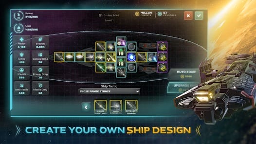 Galaxy Arena Space Battles MOD APK 1.1.16 (Unlimited Money) Android