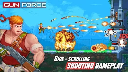 Gun Force Action Shooting MOD APK 1.73 (Damage Multiplier God Mode) Android