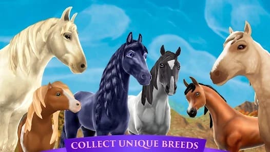 Horse Riding Tales Wild Pony MOD APK 1132 (Vip Level 7 Magic Stable) Android