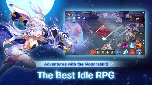 Idle Moon Rabbit AFK RPG MOD APK 1.41.1 (Damage Defense Multiplier Mana) Android