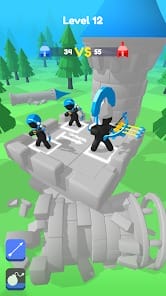 Merge Archers Castle Defense MOD APK 1.0.5 (Free Hero Purchased) Android