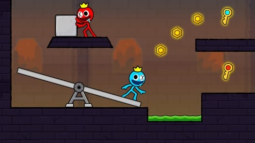 Red and Blue Stickman 2 MOD APK 2.1.0 (Unlocked Skins) Android