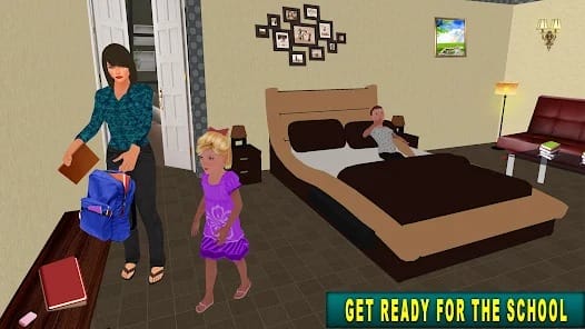 Single Mom Sim Mother Games MOD APK 1.33 (Unlocked All Content) Android