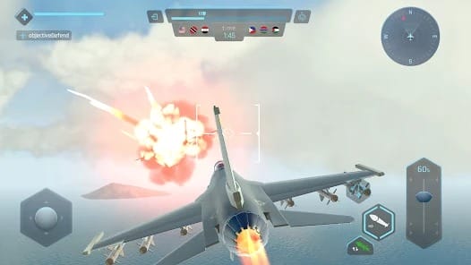 Sky Warriors Airplane Games MOD APK 4.14.0 (Speed Up Time) Android