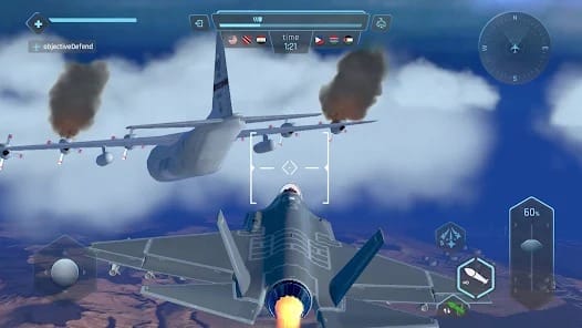 Sky Warriors Airplane Games MOD APK 4.14.0 (Speed Up Time) Android