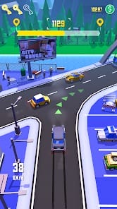 Taxi Run Traffic Driver MOD APK 1.77 (Money Unlocked Cars) Android
