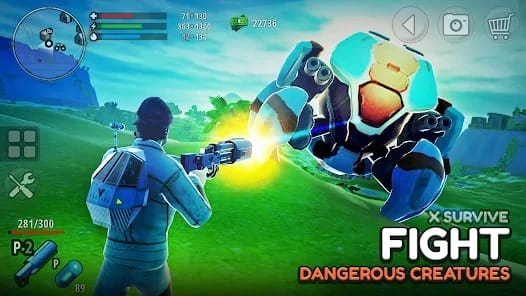 X Survive Open World Sandbox MOD APK 1.759 (Unlimited Money Free Crafting) Android