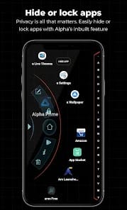 Alpha Hybrid Launcher 4D theme MOD APK 14.4 (Prime Unlocked) Android