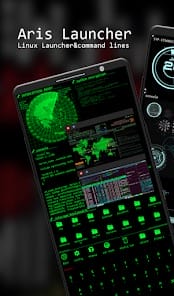 Aris Launcher Hacker Style UI MOD APK 6.7.0 (Premium Unlocked) Android