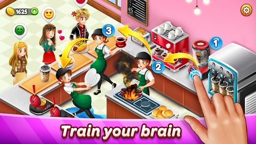 Cafe Panic Cooking games MOD APK 1.49.0a (Free Outfits Unlimited Currency) Android