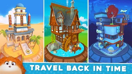 Cats in Time Relaxing Puzzle MOD APK 1.4818.2 (Free Shopping Unlocked All Levels) Android