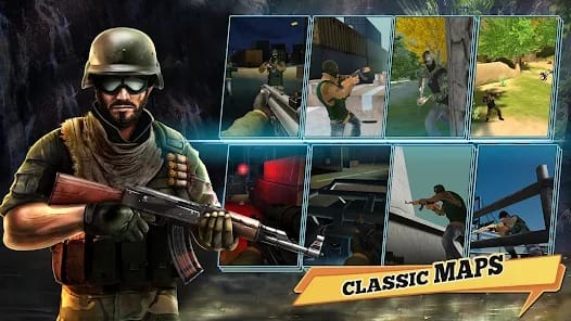 FPS Offline Gun Shooting Games MOD APK 5.7 (God Mode Dumb Enemy) Android