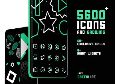 GreenLine Icon Pack LineX APK 4.4 (Patched) Android