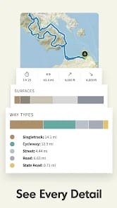 Komoot Bike Trails Routes MOD APK 2023.48.3 (Premium Unlocked) Android