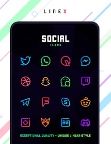 LineX Icon Pack APK 5.5 (Full Patched) Android