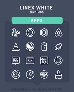 LineX White Icon Pack APK 4.4 (Patched) Android