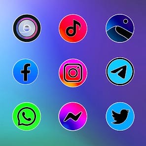 MIUl Circle Fluo Icon Pack APK 2.5.5 (Patched) Android