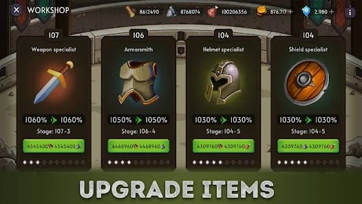 Mini Idle RPG Games Mid Ages MOD APK 0.7012 (Unlimited Money) Android
