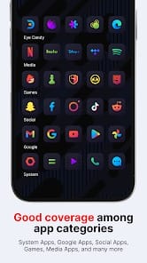 Nova Dark Icon Pack APK 6.7.7 (Patched) Android