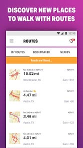 Walk with Map My Walk MOD APK 23.11.0 (Premium Unlocked) Android