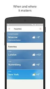 Yandex Weather MOD APK 24.1.1 (Ad-Free) Android