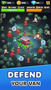 Zombie Van Tower Defense TD MOD APK 0.3.54 (One Hit God Mode Free Chests) Android
