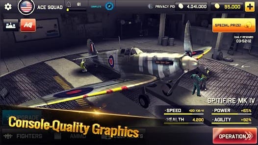 Ace Squadron WWII Conflicts MOD APK 3.0 (Unlimited Money) Android