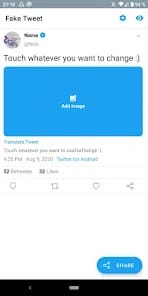 Fake Tweet |Twitter Prank MOD APK 2.0.3 (Premium Unlocked) Android