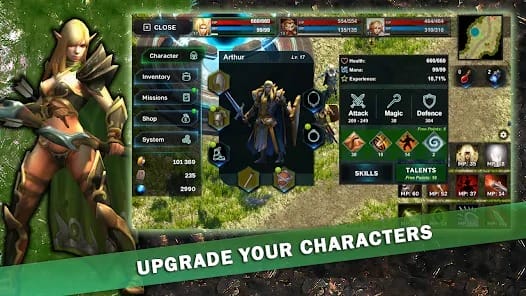 Fantasy Heroes Epic Raid RPG MOD APK 0.33 (Unlimited Gold God Mode) Android