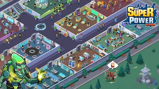 Idle Superpower School MOD APK 2.1.4 (Free Rewards) Android