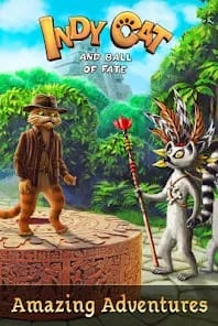Indy Cat Match 3 Adventure MOD APK 1.95 (Unlimited Bows) Android