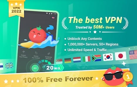 Tomato VPN VPN Proxy MOD APK 2.88.12 (Pro Unlocked) Android