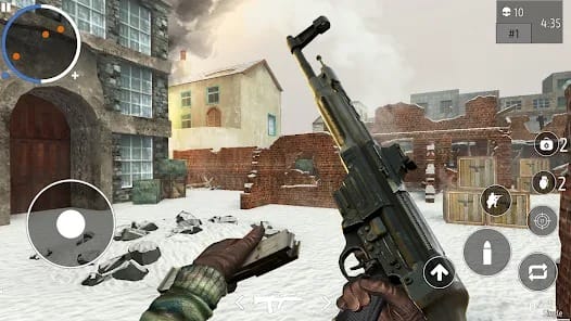 World War 2 Shooter offline MOD APK 1.3.0 (Unlimited Money God Mode) Android